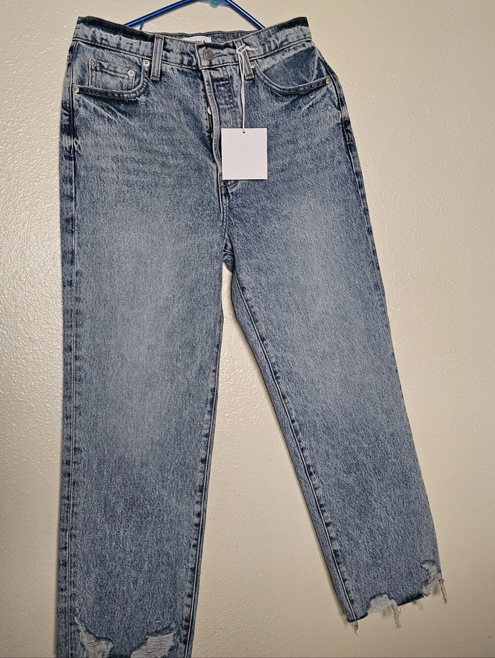 Pistola Cassie Super High Rise Straight Crop Jeans Baja Wash NWT Women's Size 27